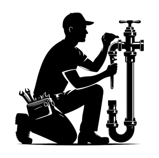 Plumber silhouette