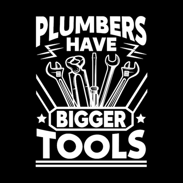 Plumber Tshirt Designs with unique vectors