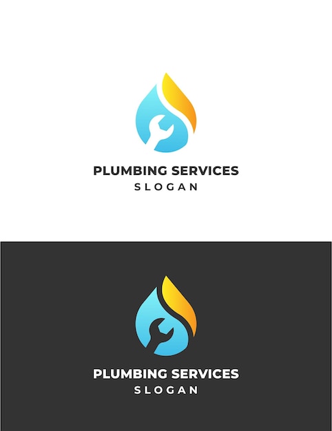 Plumbing gas mechanical services company logo