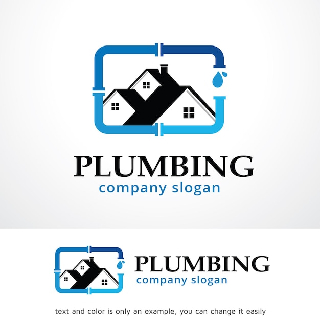 Vector plumbing logo template design vector emblem design concept creative symbol icon