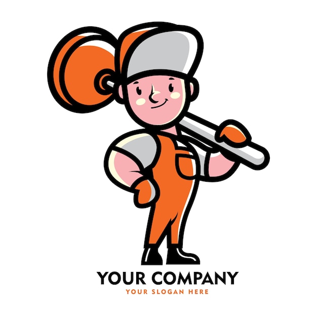 Plumbing Mascot Logo Character