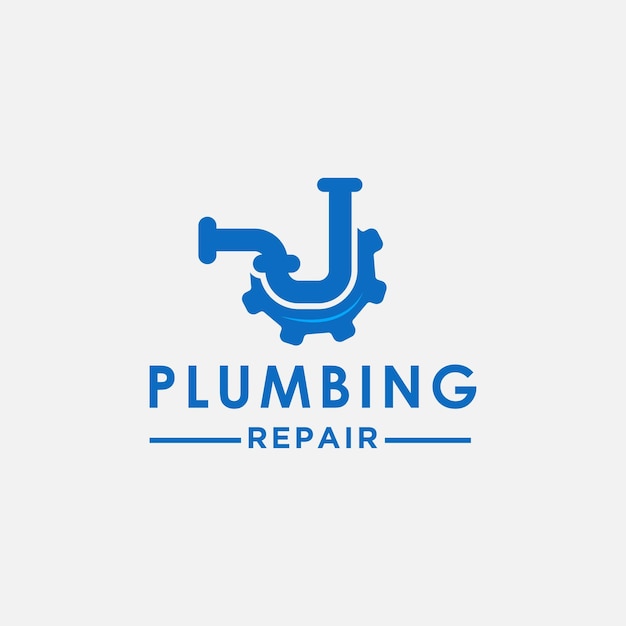 Vector plumbing service logo design