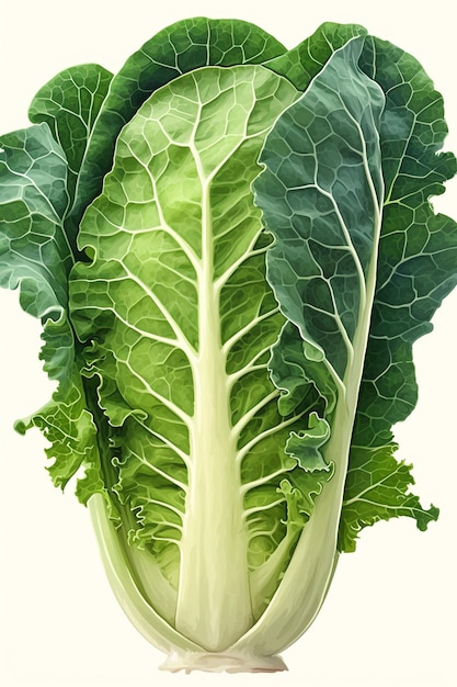 Plump Collard Greens with Dark Green Leaves