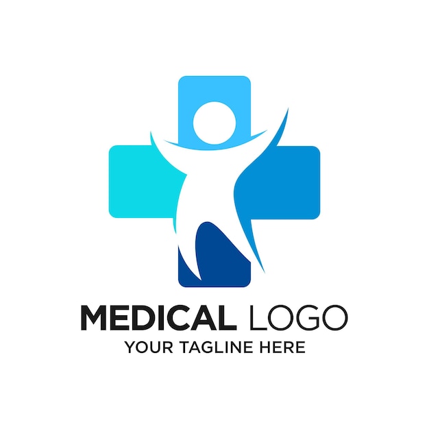 Plus Medical Care Logo Design Template Inspiration Vector Illustration