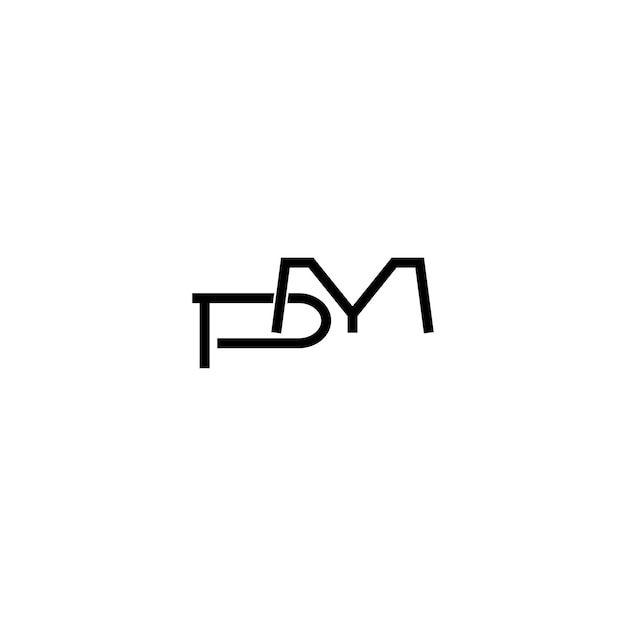 PM monogram logo design letter text name symbol monochrome logotype alphabet character simple logo