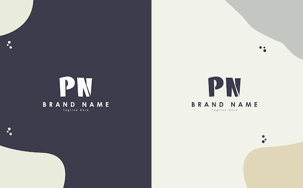 PN Letters vector logo design