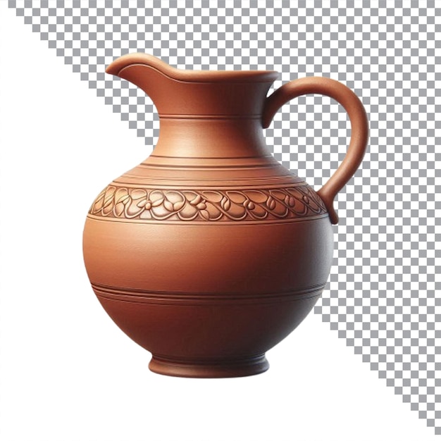 PNG and EPS Clay jug isolated on a transparent background