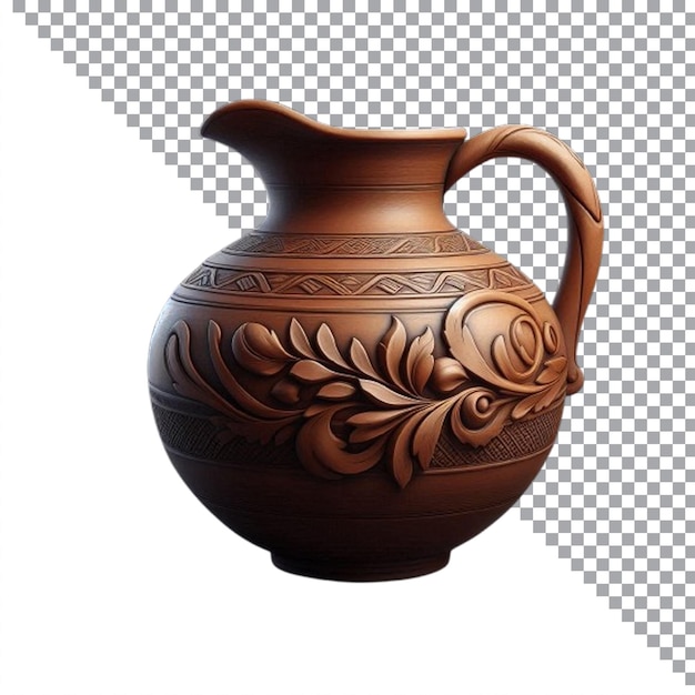 PNG and EPS Clay jug isolated on a transparent background