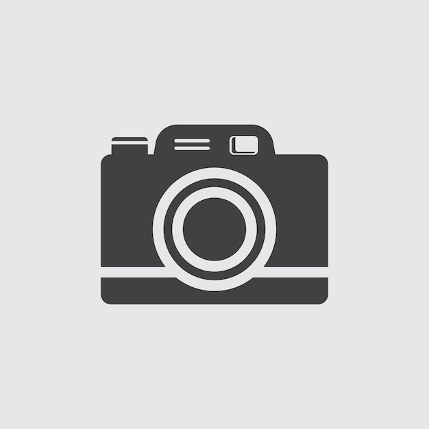 Pocket camera vector icon. Pocket camera simple isolated pictogram. vector icon