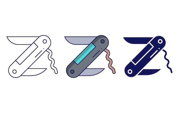 Pocket Knife vector icon