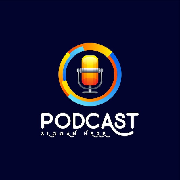 Podcast Colorful Logo Design