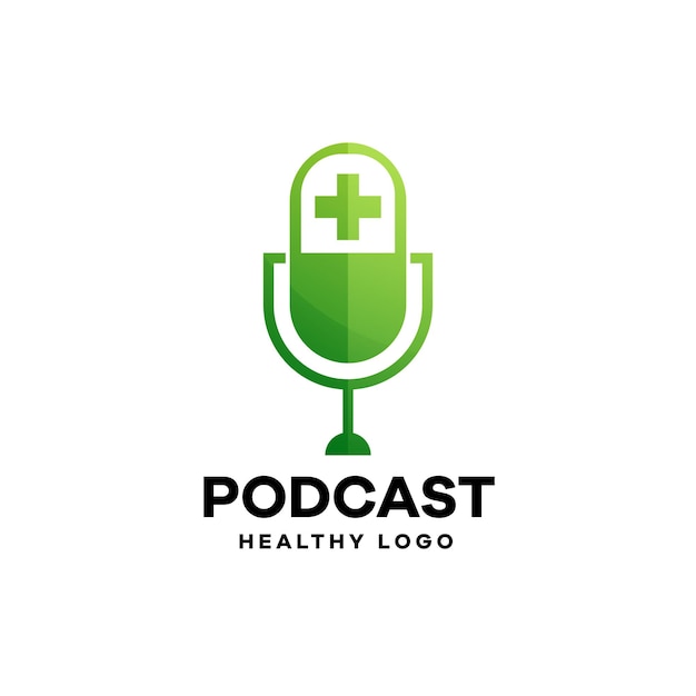 Podcast Health Care Logo Template