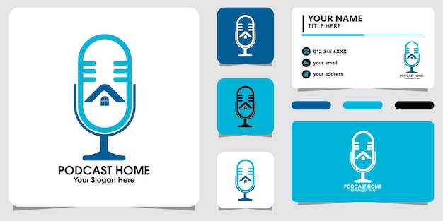 Podcast home logo and business card