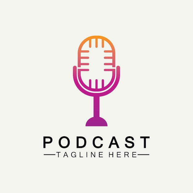 Podcast Vector icon design illustration Template