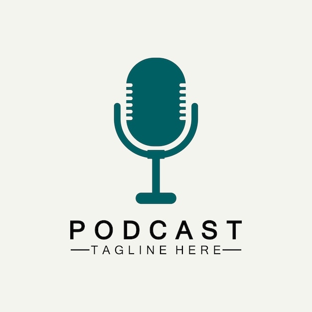 Podcast Vector icon design illustration Template