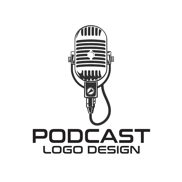 Podcast Vector Logo Design