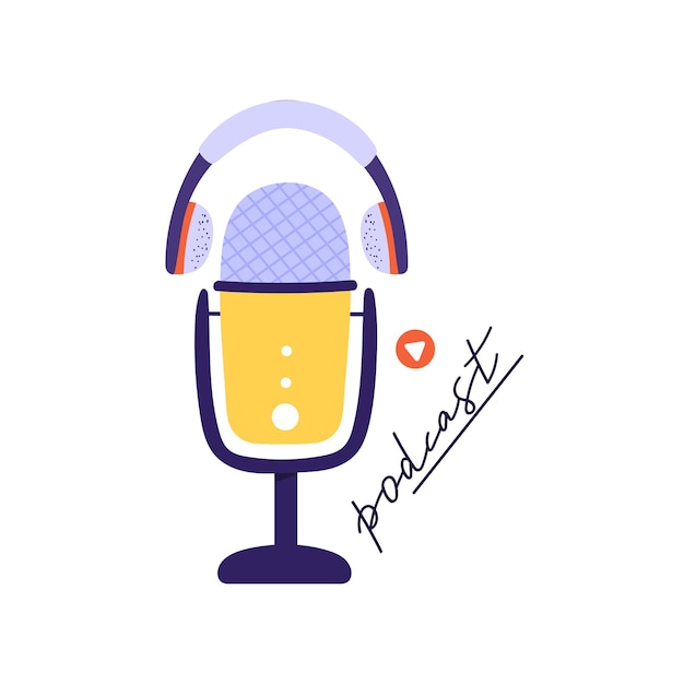 Podcasting broadcasting online radio or interview composition