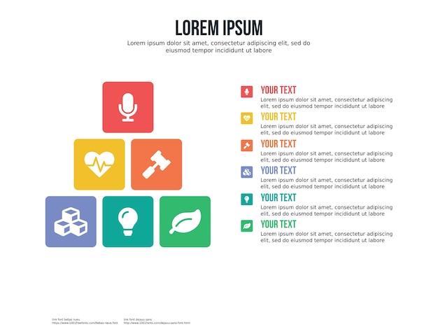 podium infographic element and presentation template