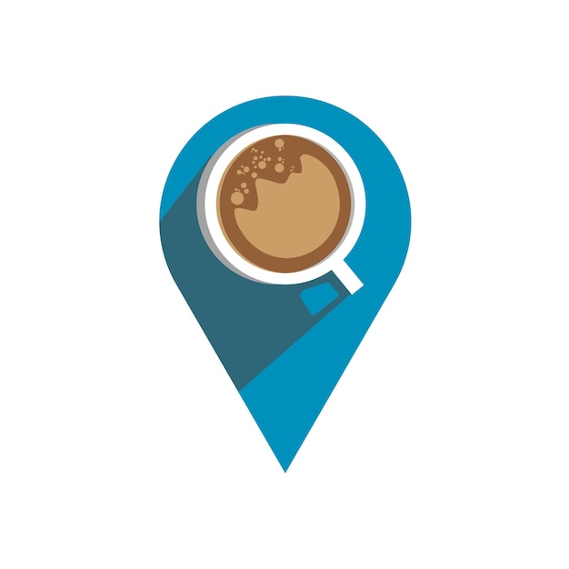 Point Coffee Icon Vector Illustration