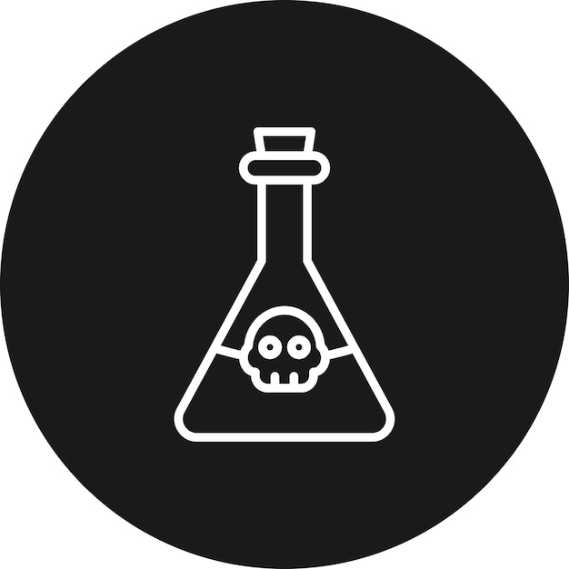 Poison Chemical vector icon Can be used for Chemistry iconset