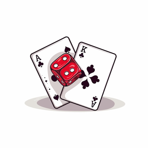 Vector poker cards full set