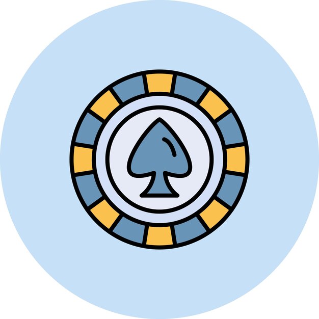 Poker Chip icon vector image Can be used for Entertainment