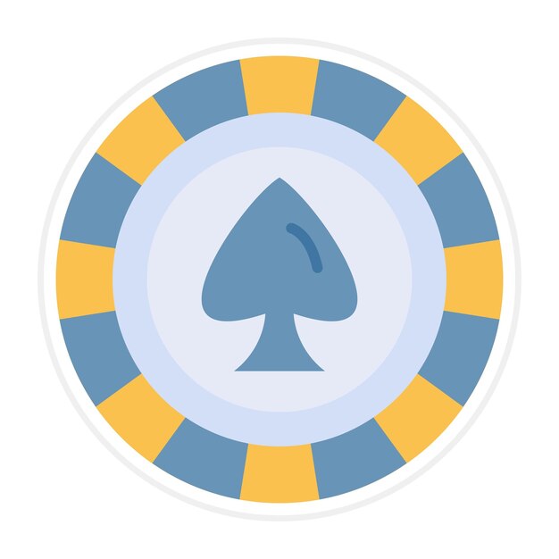 Poker Chip icon vector image Can be used for Entertainment