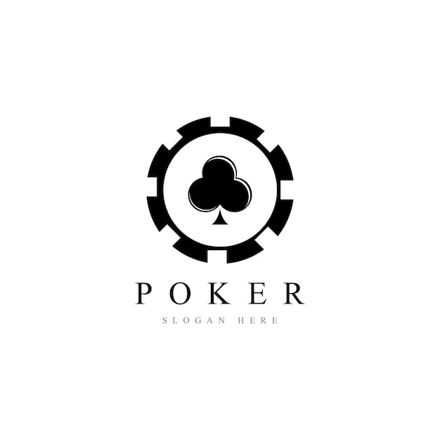 Poker logo vector template icon