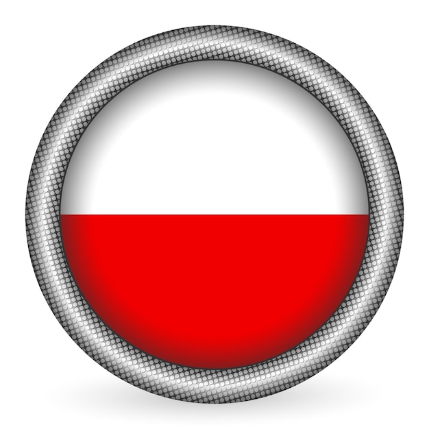 Poland flag button