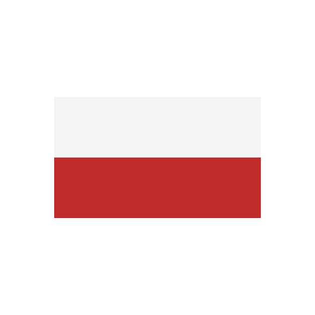 poland flag icon vector