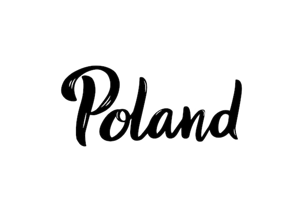 Poland Lettering