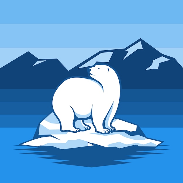 polar bear illustration