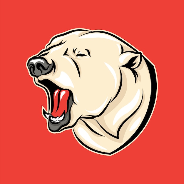 Polar Bear Mascot Logo