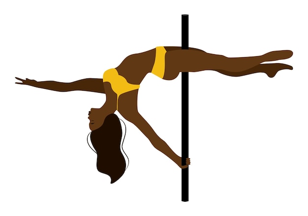 pole dancer african woman