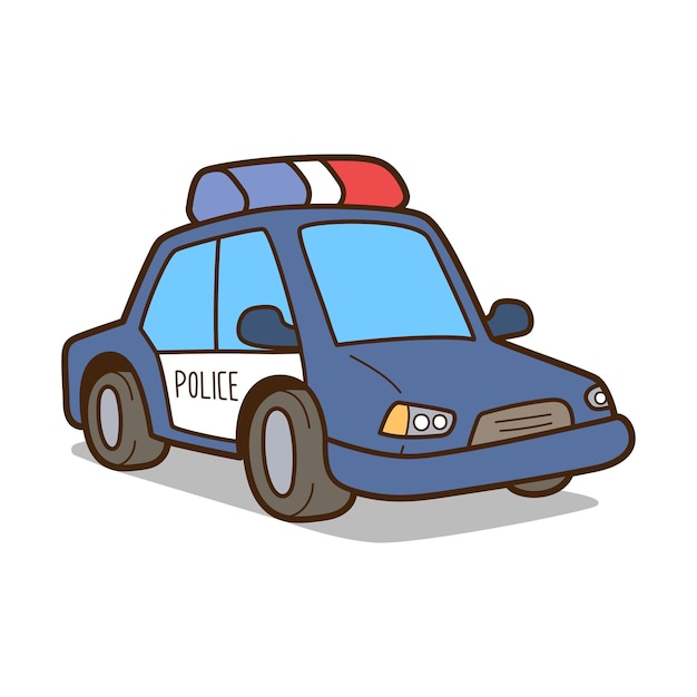 Police car cartoon