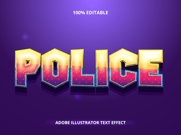 Police Text effect