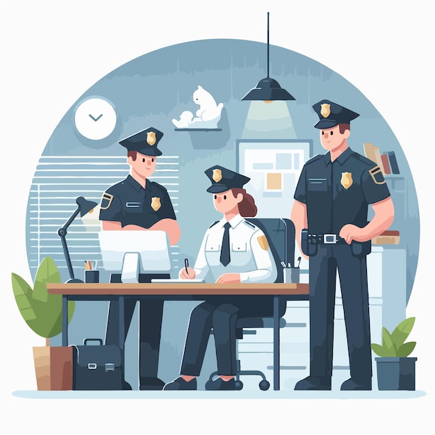 police vector image