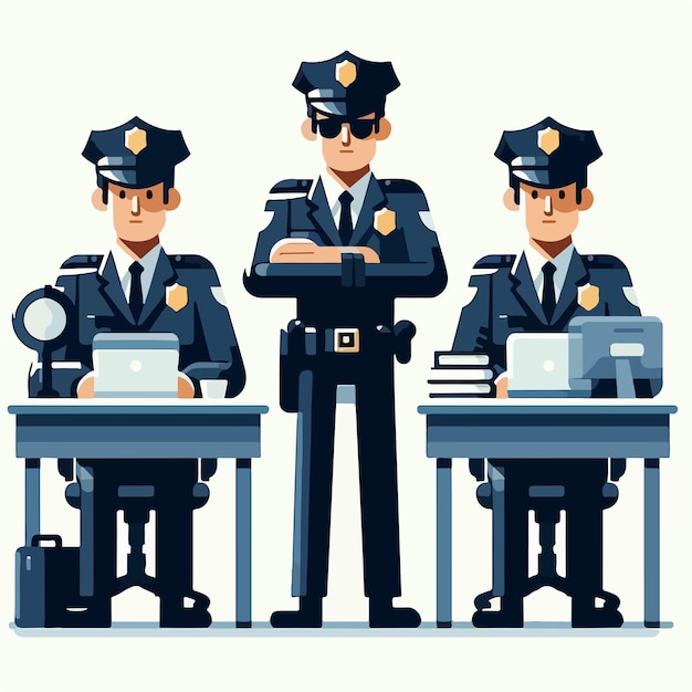 police vector image