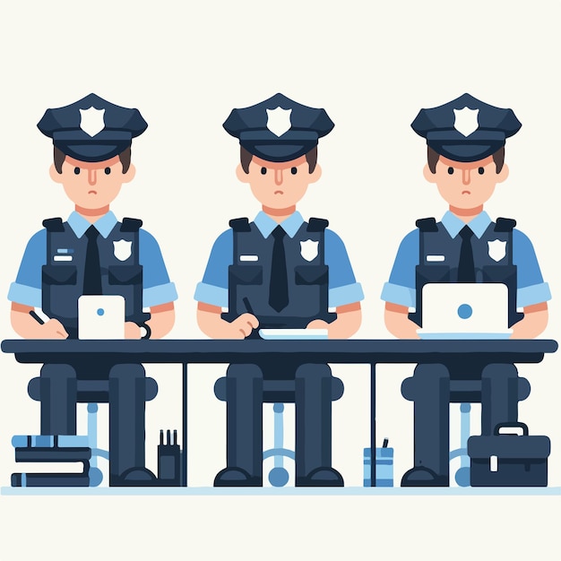 police vector image