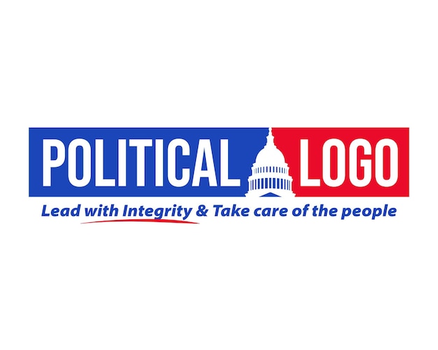 Vector political campaign logo design election voting logo american political logo