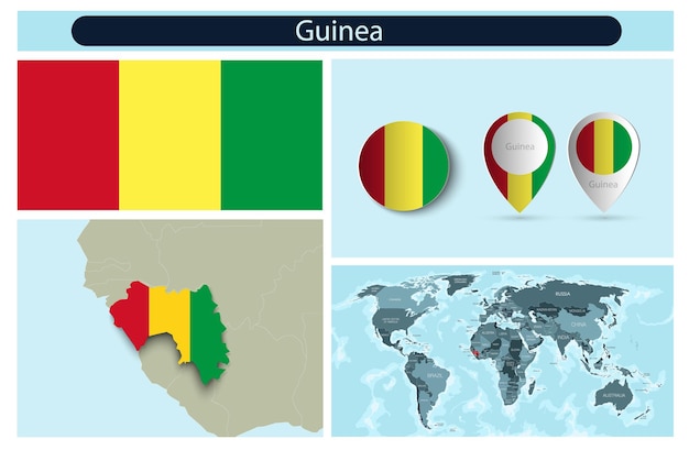 Political infographics made from maps and flags