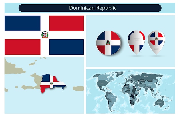 political infographics made from maps and flags