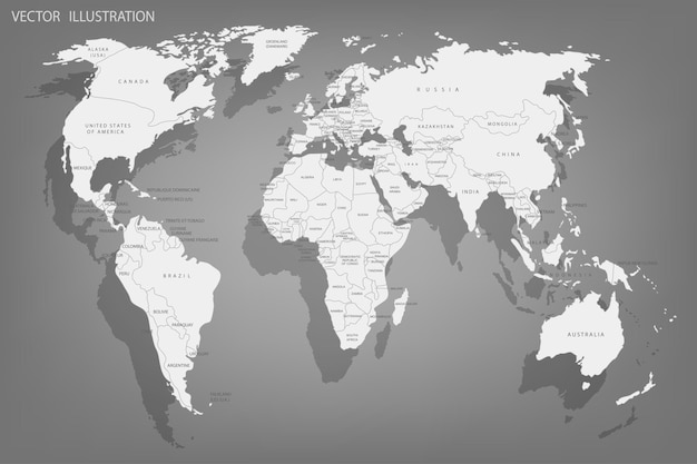 Political map of the world