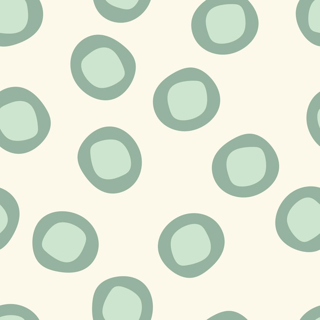 Polka dot seamless pattern neutral colors olive pastel on a light background