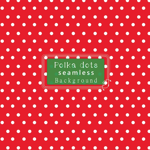 Polka seamless pattern