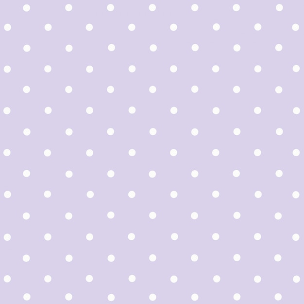 polka white dots on purple