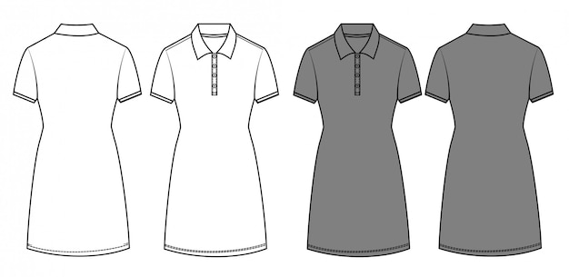 POLO DRESS fashion template