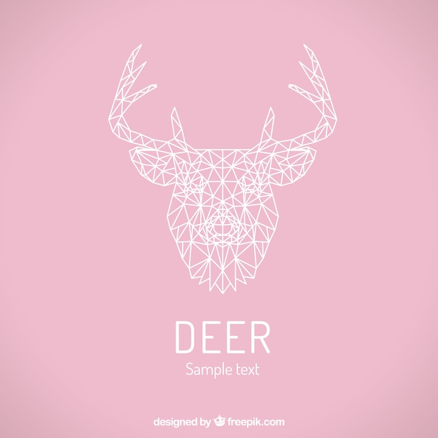 Vector polygonal deer