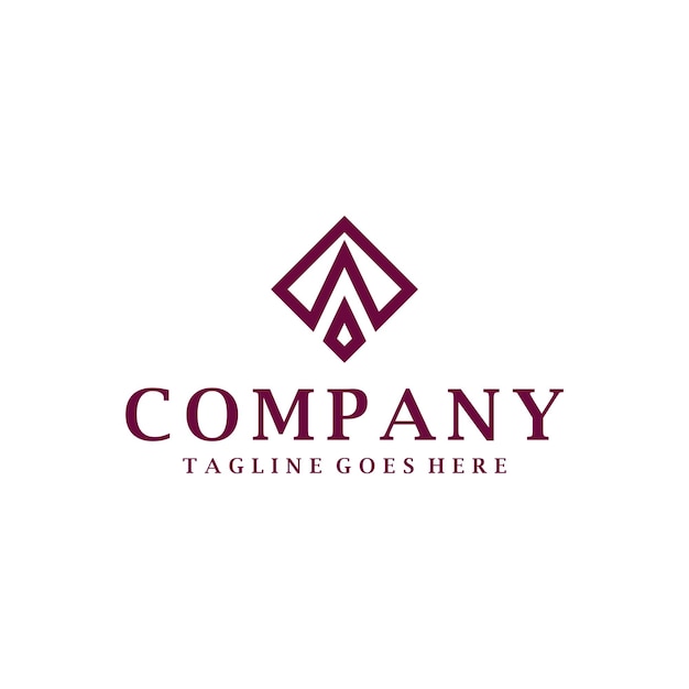 Polygonal Triangle Investment Company Symbol Logo Design