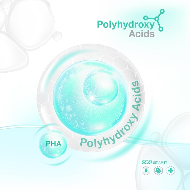 Polyhydroxy acids PHA serum Skin Care Cosmetic